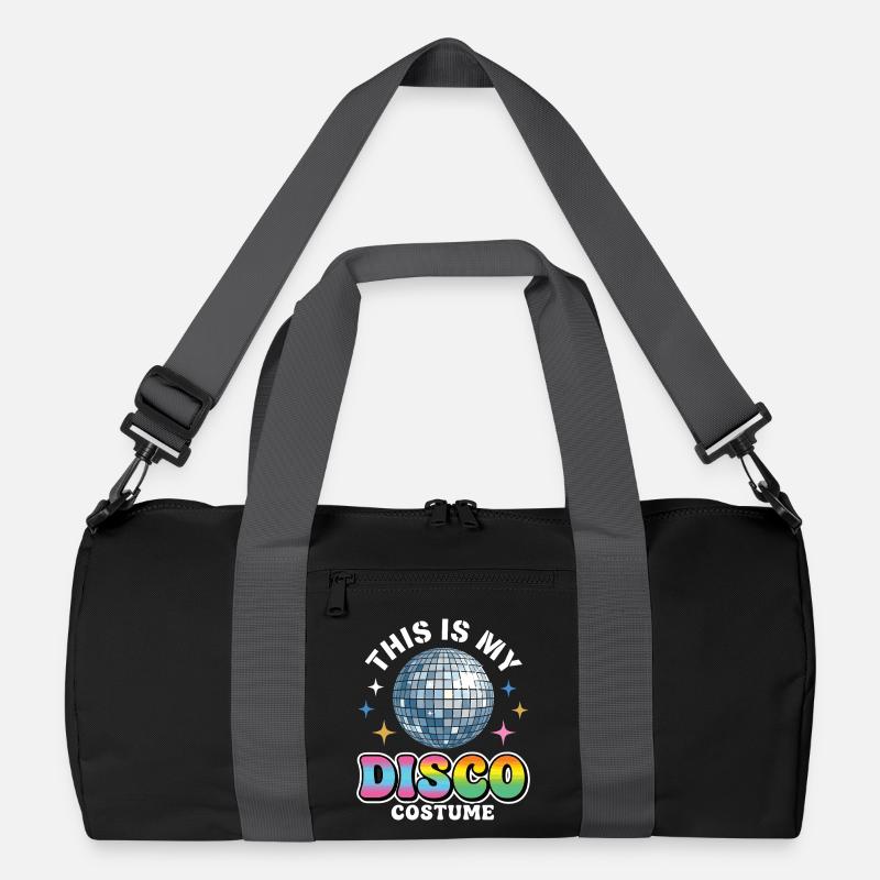 This Is My Disco Costume Disco Kugel - Recycelte Duffel Bag - Schwarz/Graphitgrau