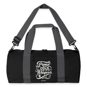Prompt Whisperer  - Recycelte Duffel Bag - Schwarz/Graphitgrau - Vorne