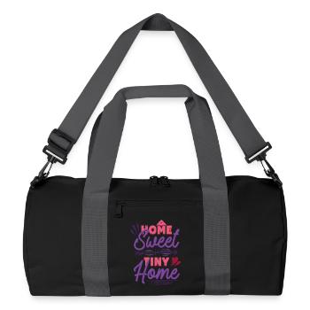 Tiny House Home Sweet Tiny Home - Recycled Duffel Bag - black/graphite grey - Front