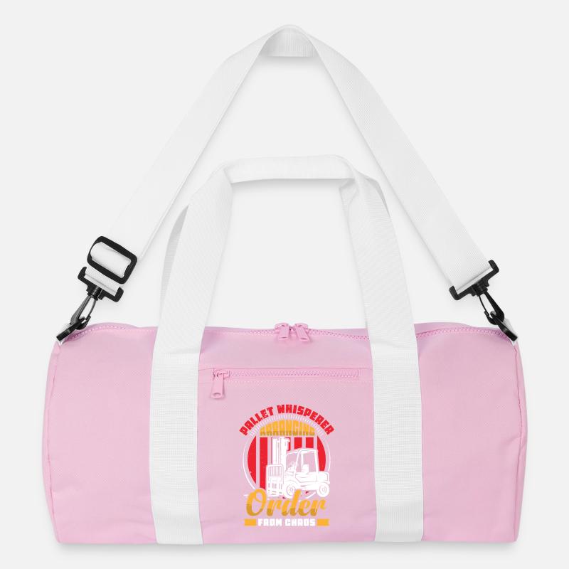 Staplerfahrer Englisch Spruch Stapler Recycelte Duffel Bag