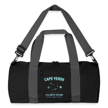 Cape Verde Atlantischer Ozean - Recycelte Duffel Bag - Schwarz/Graphitgrau - Vorne