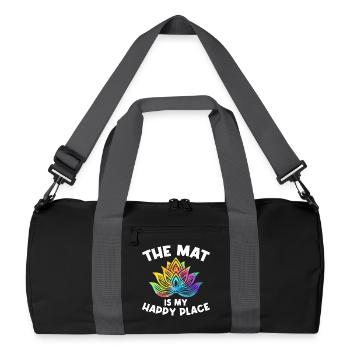 Yoga Meditation Training Yoga Lover Yoga Class - Recycled Duffel Bag - black/graphite grey - Front