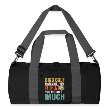 Disc Golf Gifts Disc Golf - Recycled Duffel Bag - black/graphite grey - Front