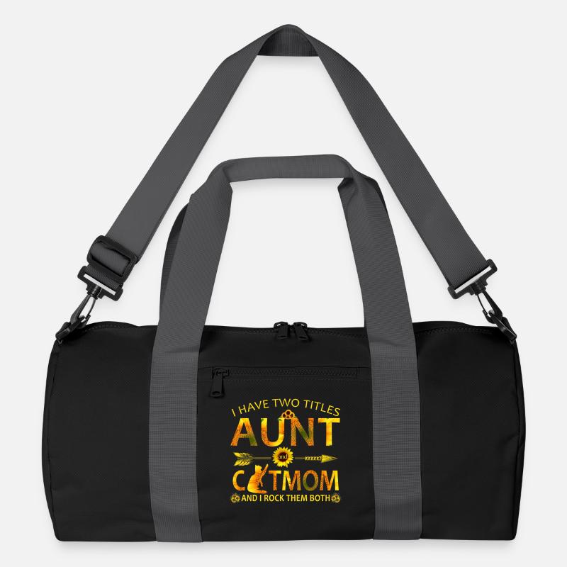Katzenmama & Mama Sonnenblumen-Muttertagsgeschenk Recycelte Duffel Bag
