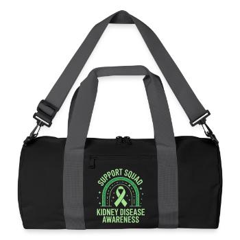 Support Squad Kidney Awareness - Recycled Duffel Bag - black/graphite grey - Front