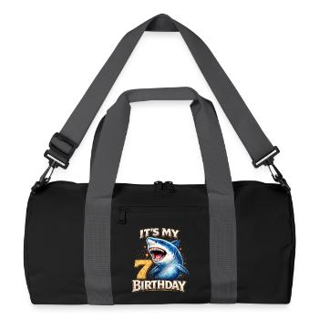 C’est mon 7e anniversaire Hai Geburtstag - Sac de sport recyclé - noir/gris graphite - Devant