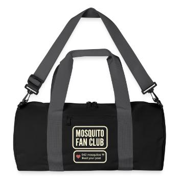 Mosquito Fan Club 942 Mosquitos - Sac de sport recyclé - noir/gris graphite - Devant