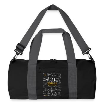 11 Years Birthday Math Formulas Funny - Recycled Duffel Bag - black/graphite grey - Front