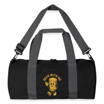 T-shirt de soirée bière pour amis - Sac de sport recyclé - noir/gris graphite - Devant