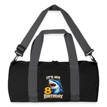 C’est mon enfant d’anniversaire de 8 ans Hai, - Sac de sport recyclé - noir/gris graphite - Devant