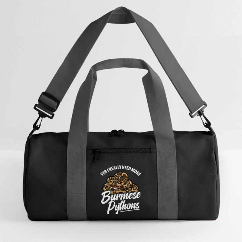  Python Lover Snake Mom Terrarium Reptile Dad Recycled Duffel Bag