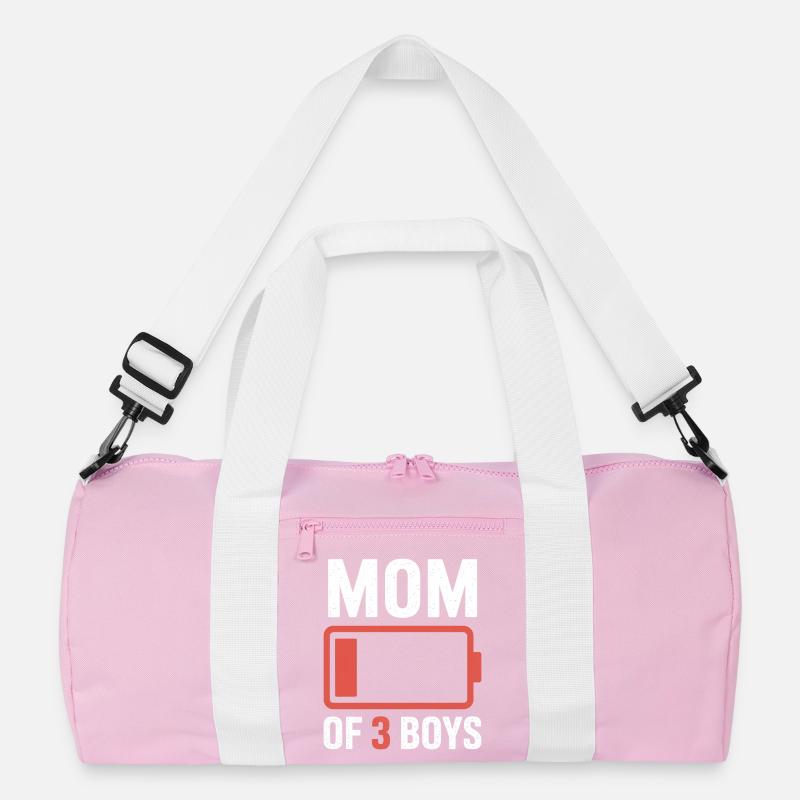 Mutter von 3 Jungen Batterie Recycelte Duffel Bag