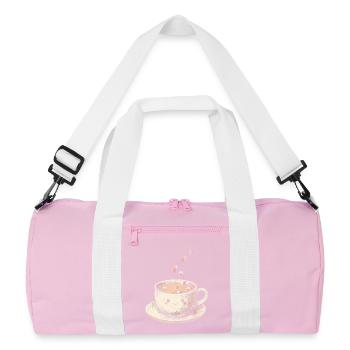 Kirschblüten Sakura Kirschblüte - Recycelte Duffel Bag - Rosa/Weiß - Vorne