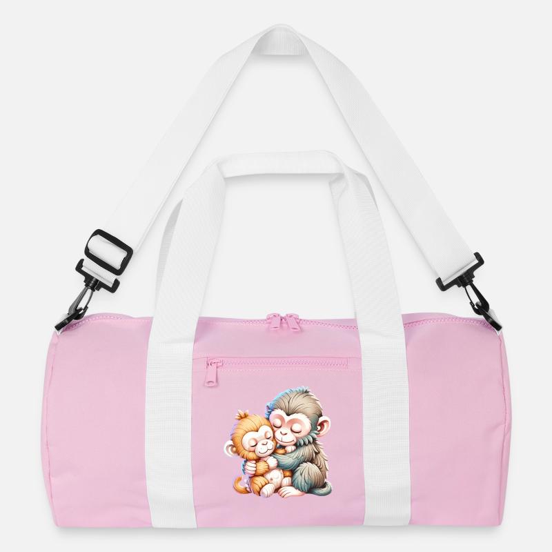 Hugging Monkey Duo Recycled Duffel Bag