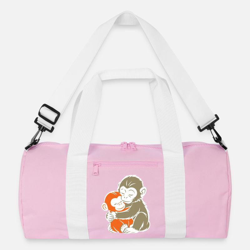 Hugging Monkey Duo Recycled Duffel Bag