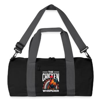 The Chicken Whisperer Cool Rooster - Recycled Duffel Bag - black/graphite grey - Front