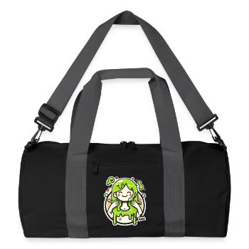Illustration de la fille lime slime - Sac de sport recyclé - noir/gris graphite - Devant