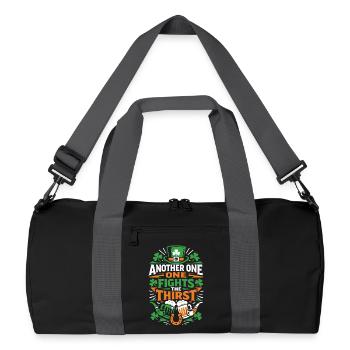 Another one fights the thirst | St Patrick's Day - Recycled Duffel Bag - black/graphite grey - Front