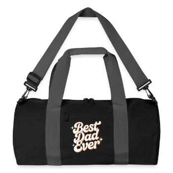 Meilleur Papa de tous les temps - Cadeau de Papa pour la fête des pères - Sac de sport recyclé - noir/gris graphite - Devant