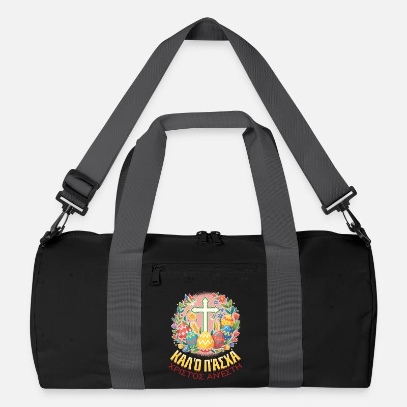 Orthodox Easter Pascha Greek Easter Recycled Duffel Bag