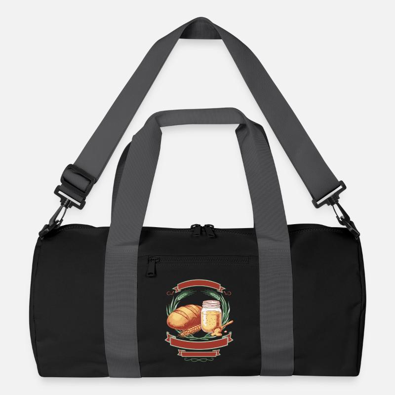 Sourdough Bread Baking Baker Sourdough Starter Jar Recycelte Duffel Bag