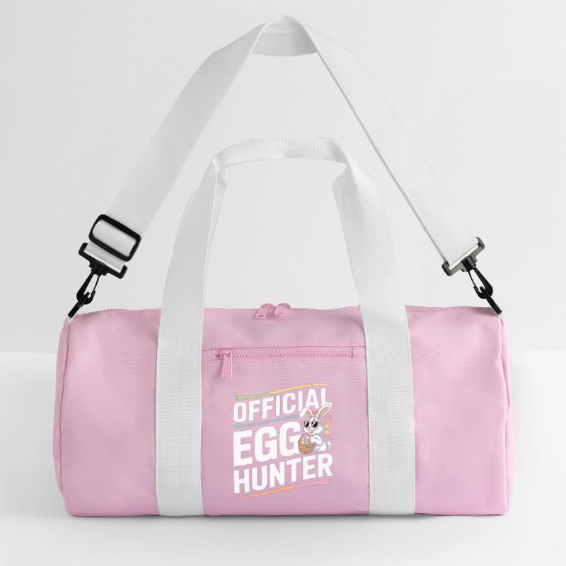 Official Egg Hunter Easter Bunny Easter Humor Recycled Duffel Bag