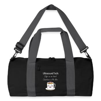 Ultrasonic Technician Ultrasonic Technician - Recycled Duffel Bag - black/graphite grey - Front