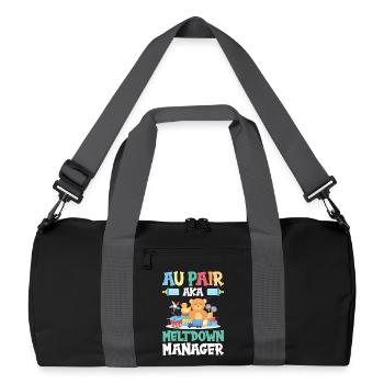 Appréciation de la baby-sitter amante au pair - Sac de sport recyclé - noir/gris graphite - Devant