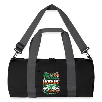 ShamRockin All Over The World - Recycled Duffel Bag - black/graphite grey - Front