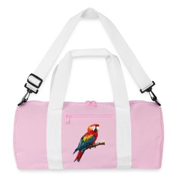 L’ère de l’ara - Sac de sport recyclé - rose/blanc - Devant