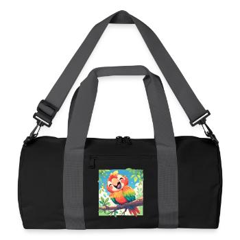 Macaw's Era - Recycled Duffel Bag - black/graphite grey - Front