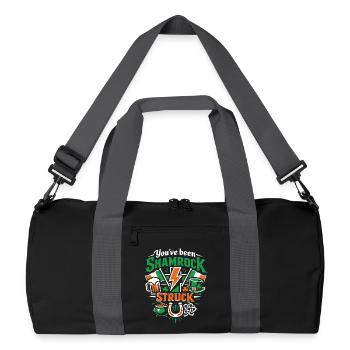 You've been Shamrock Struck | St. Patrick's Day - Recycelte Duffel Bag - Schwarz/Graphitgrau - Vorne