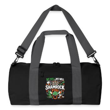 We Will Shamrock You | St. Patrick's Day - Recycled Duffel Bag - black/graphite grey - Front