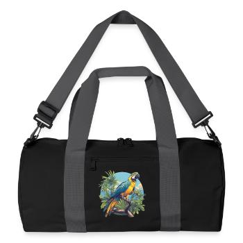 L’ère de l’ara - Sac de sport recyclé - noir/gris graphite - Devant