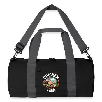 Chicken Farm Chicken Keeper Chicken - Recycled Duffel Bag - black/graphite grey - Front