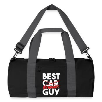 Best Gymnast Guy Funny Athletics Slogan - Recycled Duffel Bag - black/graphite grey - Front