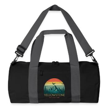 Yellowstone National Park - Recycled Duffel Bag - black/graphite grey - Front