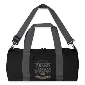 Parc national, Grand Canyon en Arizona, États-Unis - Sac de sport recyclé - noir/gris graphite - Devant