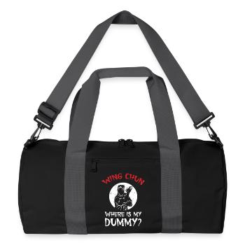  Wing Chun Teacher Training Lesson Martial Arts - Recycled Duffel Bag - black/graphite grey - Front