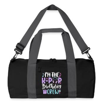Je suis l’équipe d’anniversaire de K Pop - Sac de sport recyclé - noir/gris graphite - Devant