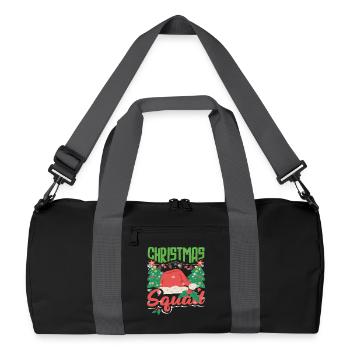 Tenue de Noël du groupe familial de l’équipe de Noël - Sac de sport recyclé - noir/gris graphite - Devant
