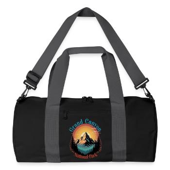 Montagne du parc national du Grand Canyon - Sac de sport recyclé - noir/gris graphite - Devant