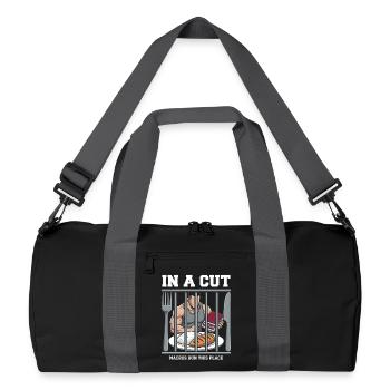 Saison de taille avec déficit calorique réduit - Sac de sport recyclé - noir/gris graphite - Devant