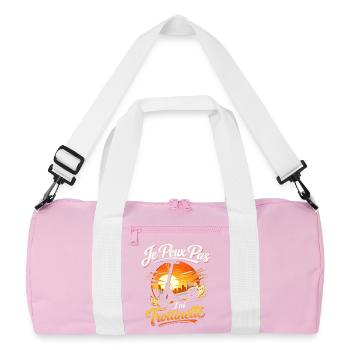 Je peux pas j'ai trottinette - Sac de sport recyclé - rose/blanc - Devant