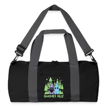 Ville des Gnomes Costumés de Gnomes de jardin - Sac de sport recyclé - noir/gris graphite - Devant
