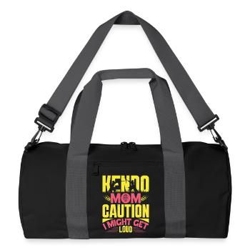Maman de kendo, instructrice d’arts martiaux japonais en kendo. - Sac de sport recyclé - noir/gris graphite - Devant