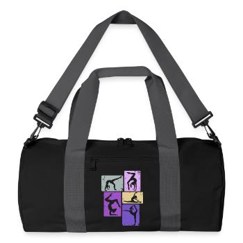 Gymnaste Fille Gymnastique Acrobatie - Sac de sport recyclé - noir/gris graphite - Devant