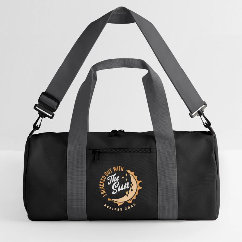 Solar eclipse 2026, August 12 Recycled Duffel Bag
