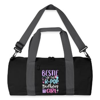 Bestie Of The K Pop Birthday Girl - Recycled Duffel Bag - black/graphite grey - Front