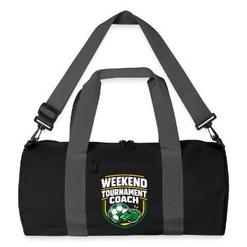 Entraîneur de football pour les sports jeunesse - Sac de sport recyclé - noir/gris graphite - Devant